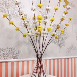 Myntra Elegant Homes White 1 Pieces Zinnia Artificial Flower-image-76
