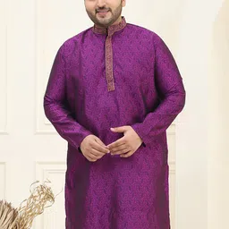 SOJANYA PLUS Men Geometric Kurta-image-54