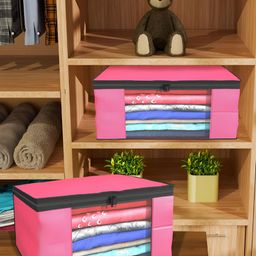 Aura Pink Set of 4 Regular Multi-Utility Organisers image 4