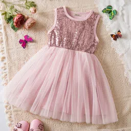 INCLUD Girls Embellished Fit & Flare Dress-image-76