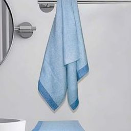 Myntra Elegant Homes Blue & White 3 Striped Cotton 150 GSM Bath Towel-picture-46
