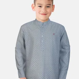 Gini and Jony Boys Standard Opaque Printed Casual Shirt-image-46