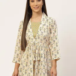 Rangun Women Floral Printed V-Neck Tunics-picture-43