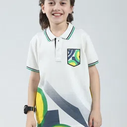 Monte Carlo Boys Printed Polo Collar Applique T-shirt-picture-32