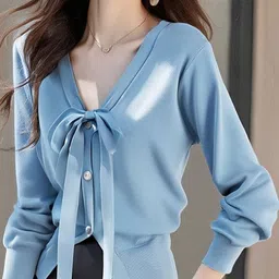 StyleCast Women Long Sleeves V-Neck Front-Open Sweater-picture-40