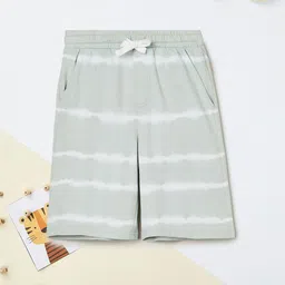 max Boy's Striped Mid-Rise Cotton Above Knee Shorts-image-7