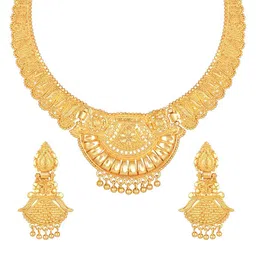 Shining Diva Gold-Plated Beaded Jewellery Set-image-77