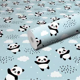 DeCorner Blue & White Printed Self Adhesive Wallpaper-picture-23