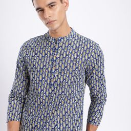 Anouk Rustic Band Collar Floral Printed Kurta-picture-31