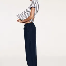 H&M Linen-Blend Drawstring Trousers-image-18