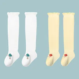 SYGA  Infants Pack of 2 Cotton Knee Length  Socks-22