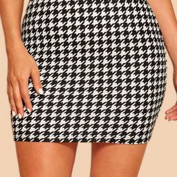 BUY NEW TREND Women Geometric Printed Pencil Mini Skirt-picture-46