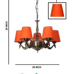 Devansh Orange Traditional Ceiling Lamp-28