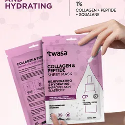 Twasa Set Of 3 Collagen & Peptide Sheet Mask - 20 g Each image 3