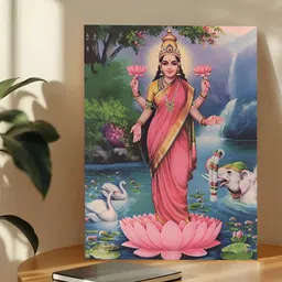 Art Street Blue & Pink 1 Piece Canvas Religious Wall Paintings-image-80