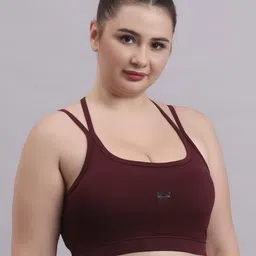 skyria Selene Full Coverage Removable Padding Non-Wired Workout T-strap Bra image 5