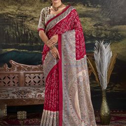 MADHAVPRIYA Ethnic Motifs Printed Saree-45