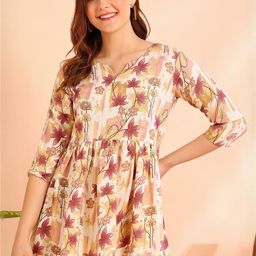 Moda Rapido Women Purple Floral Printed Top-picture-14