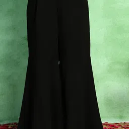 BAESD Girls Geometric Printed Square Neck Georgette Straight Kurta With Sharara-image-49