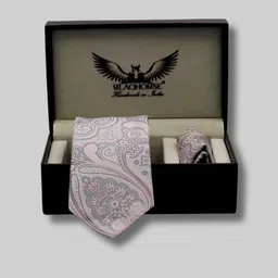 BLAQHORSE Men Accessory Gift Set Of Tie and Pocket Square-image-3