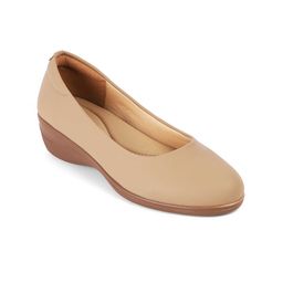 Tresmode Women Leather Wedge Leather Sandals-20