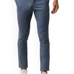 Basics Men Printed Comfort Trousers-image-45