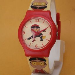VIRAKTI Girls Brass Printed Dial & Straps Analogue Watch KID-20-Y-image-34
