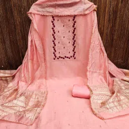 Maroosh Geometric Embroidered Cotton Unstitched Dress Material-image-59