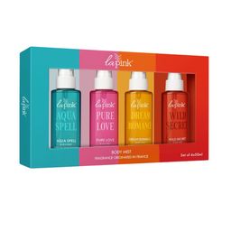 La Pink Set Of 4 Wild Secret - Aqua Spell - Dream Romance -Pure Love Body Mist- 50 ml Each-image-36