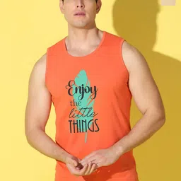WOOSTRO Pack Of 2 Printed Combed Cotton GymInnerwear VWS26(ENJOY ORANGE)(98 RUST)-image-92