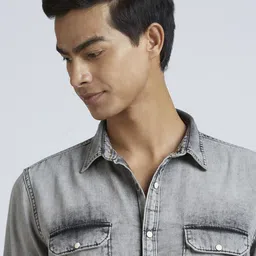 Pepe Jeans Men Faded Opaque Casual Shirt-image-83