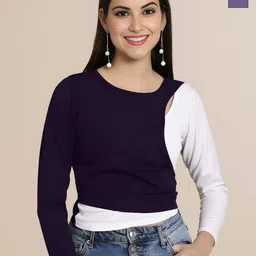Mast & Harbour Women Pack of 2 Regular Sleeves Solid Top-picture-19