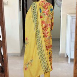 DIVASTRI Women Floral Printed Regular Kurta with Trousers & With Dupatta image 4