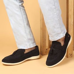 Carlton London Men Leather Tassel Loafers-picture-40