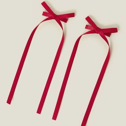 Accessorize Women Set of 2 Mini Hair Bow Clip-19