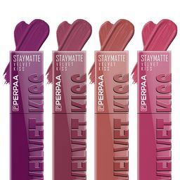 PERPAA Set Of 4 Velvet Kiss Waterproof Liquid Lipstick -3.5 ml Each -Shades -3 - 4 - 5 -10-6