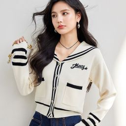 JC Collection Women Striped Cardigan-image-90