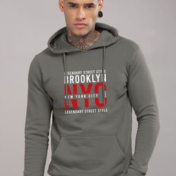 ADRO Men Printed Hooded Sweatshirt-image-6