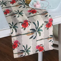 PENTADECO 54" Floral Printed Table Runner-29