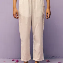 Prakriti Jaipur Women Regular Fit Mid-Rise Cotton Trousers-image-4