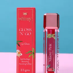 Whimsy Beauty Gloss N Go Non-sticky & Lightweight Lip Gloss- 3.5g- Mauve Pink-42