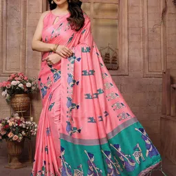 KALINI Ethnic Motifs Printed Saree-image-69