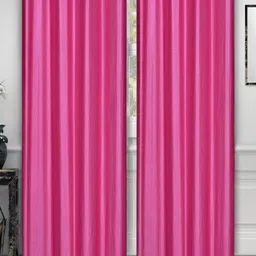 Aura Pink Set of 2 Door Curtain-image-30