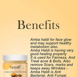 Newsio Set Of 4 Pure & Natural Amba Haldi Powder For Skin - 100 g Each image 2