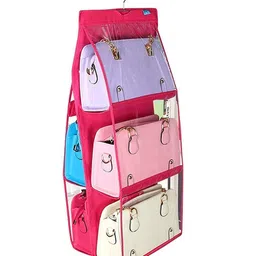 Kuber Industries Pink Set of 1 Regular Multi-Utility Organisers-16