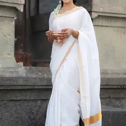 BerMondsey Solid Zari Banarasi Regular Saree-11