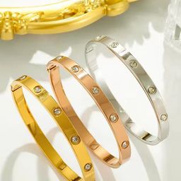 DressBerry Women 3 American Diamond Silver-Plated Kada Bracelet-image-65