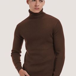 CLAFOUTIS Men Self Design High Neck Slim Fit T-shirt-image-42