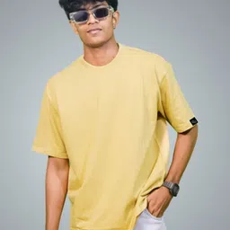 BlendCulture Men Solid Oversized T-shirt-image-65