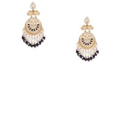 Anouk Set Of 2 Silver-Plated Artificial Stones and Beaded Geometric Drop Earrings image 5